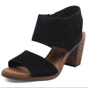 TOMS sandal heels! Only worn once